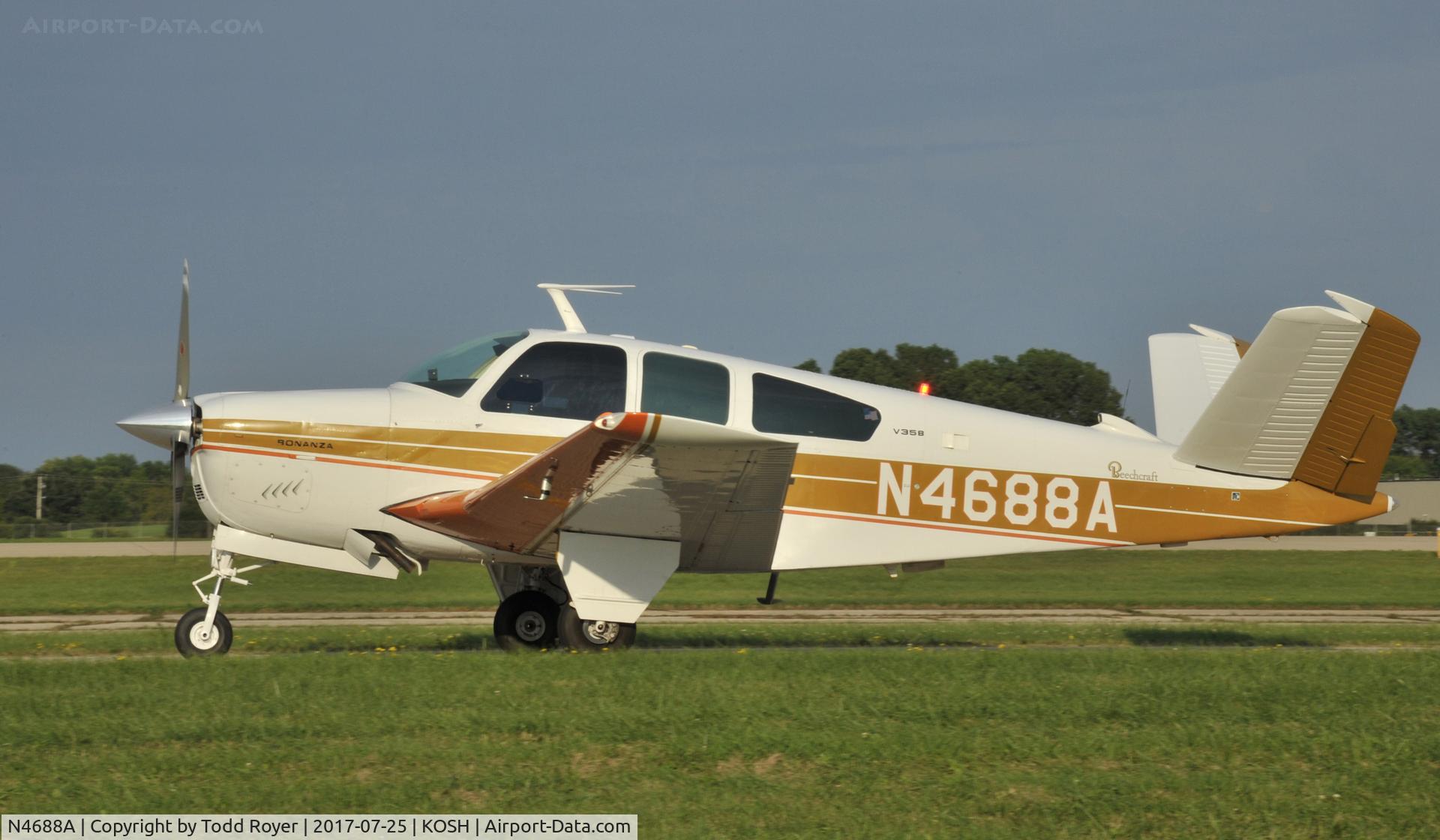 N4688A, 1970 Beech V35B Bonanza C/N D-9183, Airventure 2017