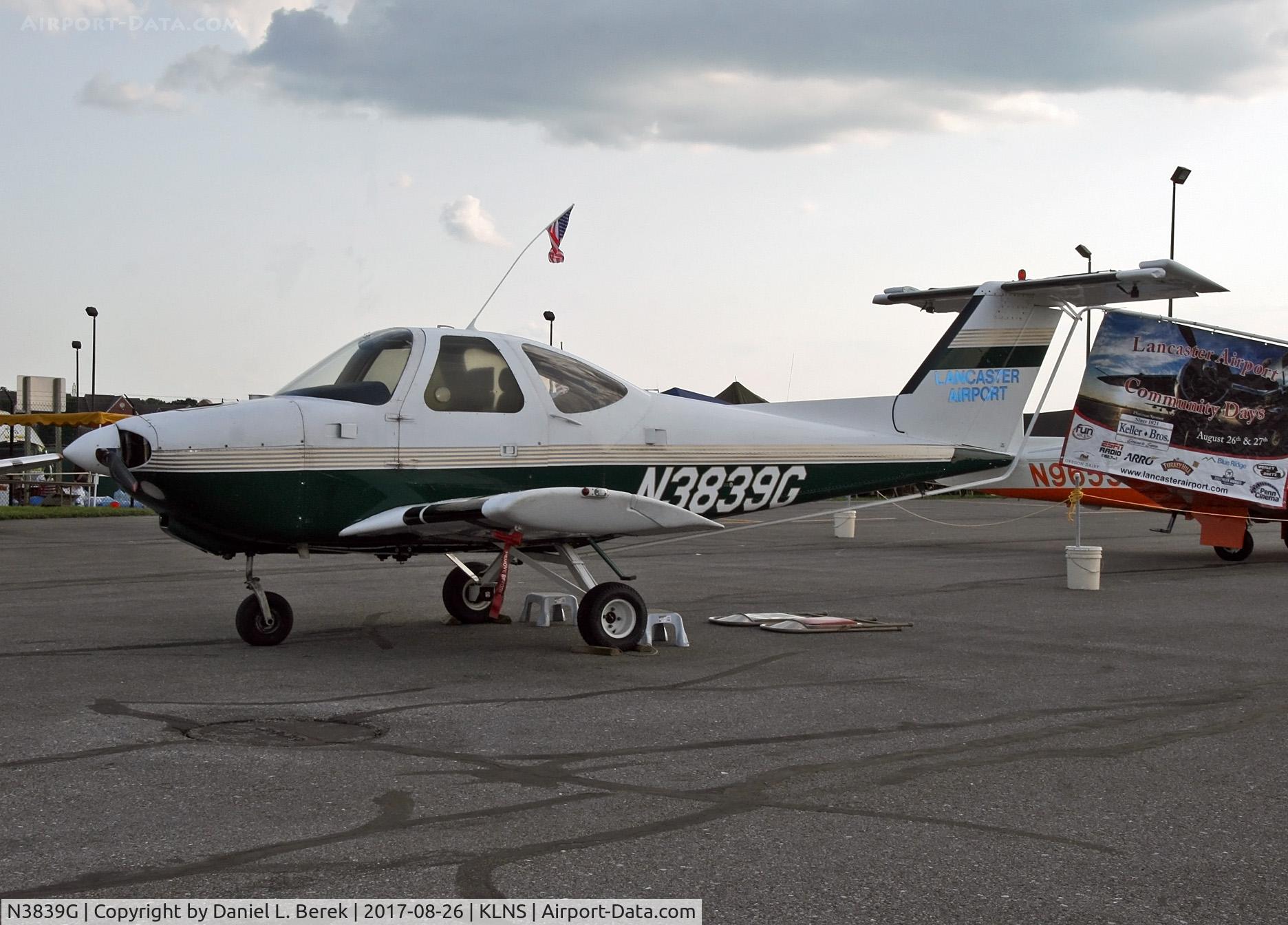 N3839G, 1981 Beechcraft 77 Skipper C/N WA-233, This aircraft has found a new role as a simulator to inspire the next generation of aviators at Lancaster Airport, PA.