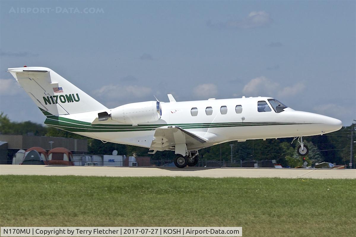 N170MU, 1996 Cessna 525 CitationJet C/N 525-0170, At 2017 EAA AirVenture at Oshkosh