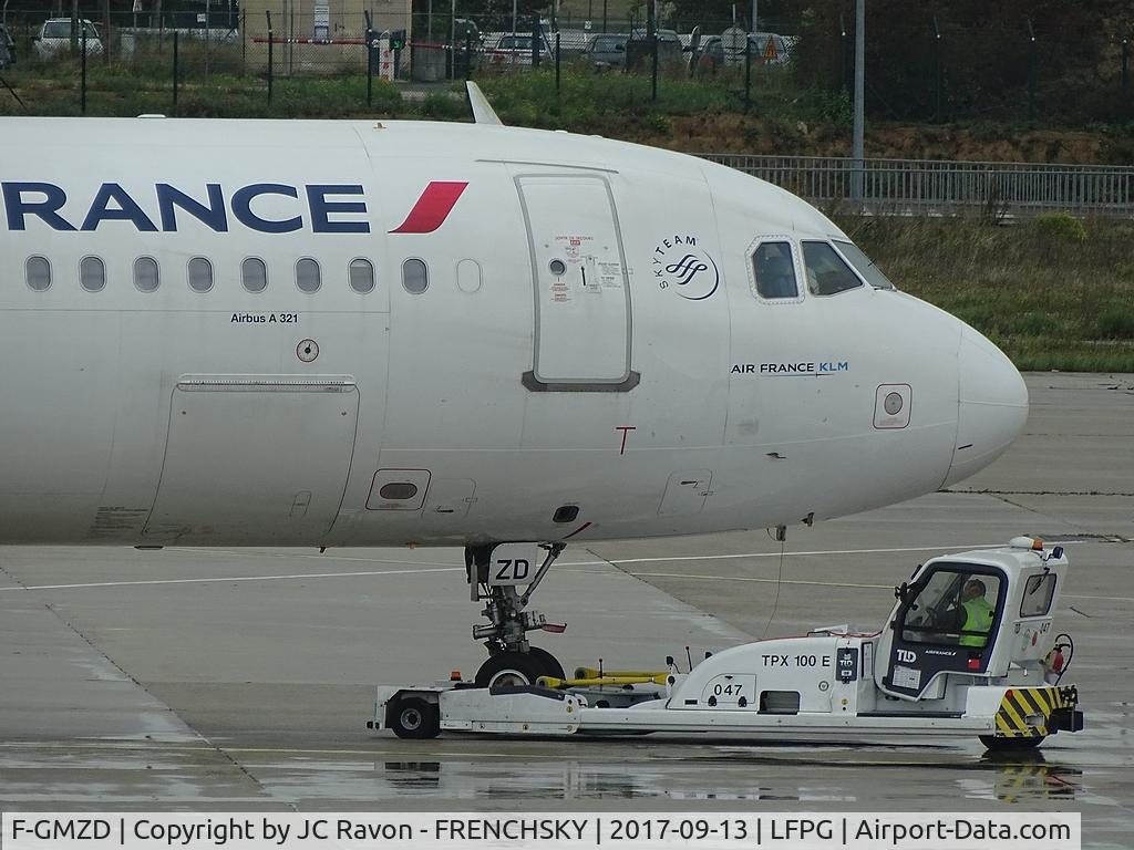 F-GMZD, 1995 Airbus A321-111 C/N 0529, push back