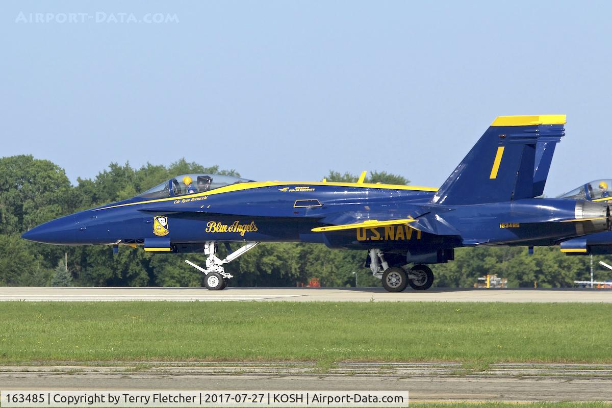 163485, 1988 McDonnell Douglas F/A-18C Hornet C/N 0717/C044, At 2017 EAA AirVenture at Oshkosh