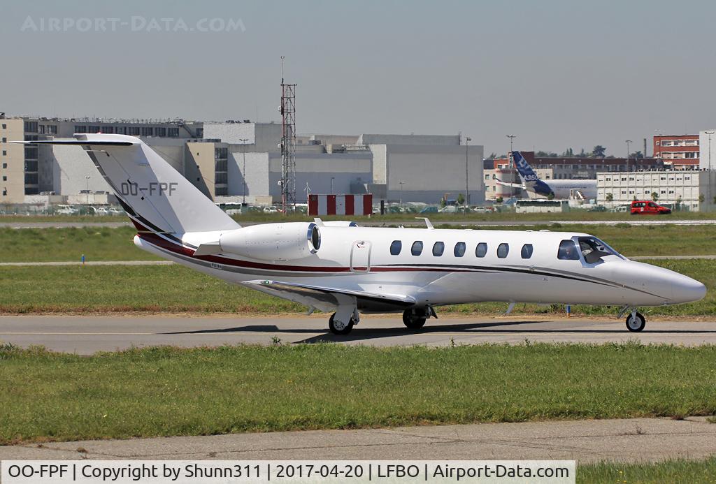 OO-FPF, 2016 Cessna 525B CitationJet CJ3+ C/N 525B-0505, Taxiing to the General Aviation area...