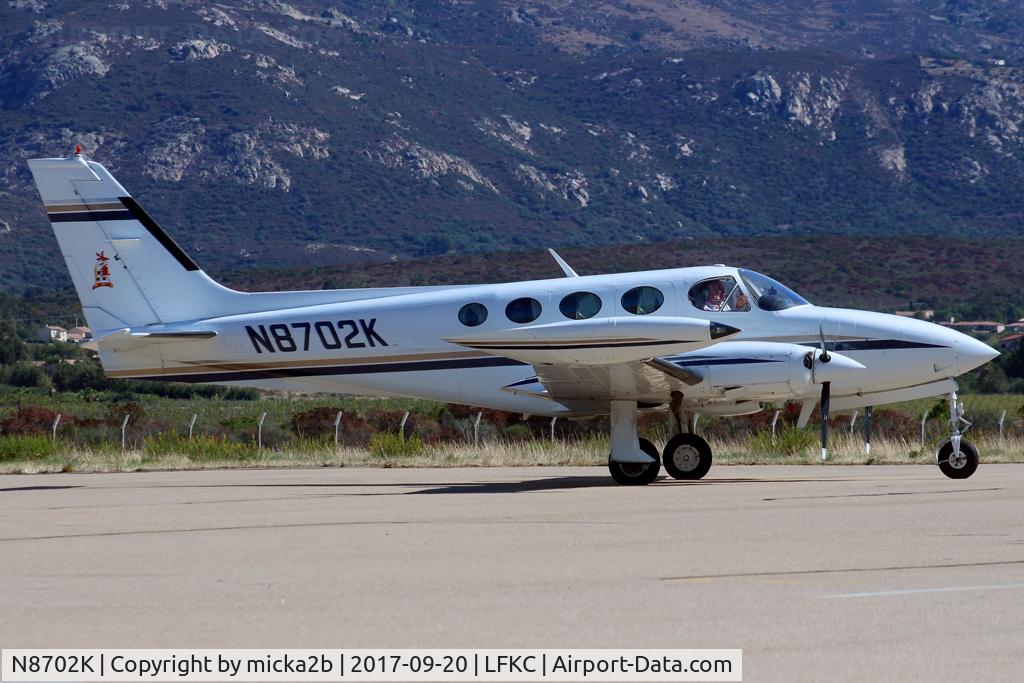 N8702K, 1978 Cessna 340A C/N 340A0623, Taxiing