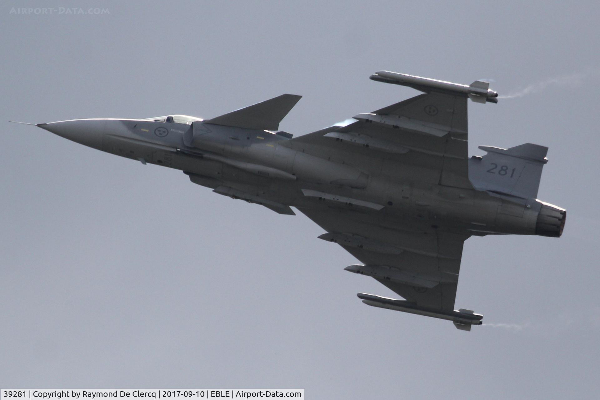 39281, Saab JAS-39C Gripen C/N 39281, Sanicole Airshow 2017.