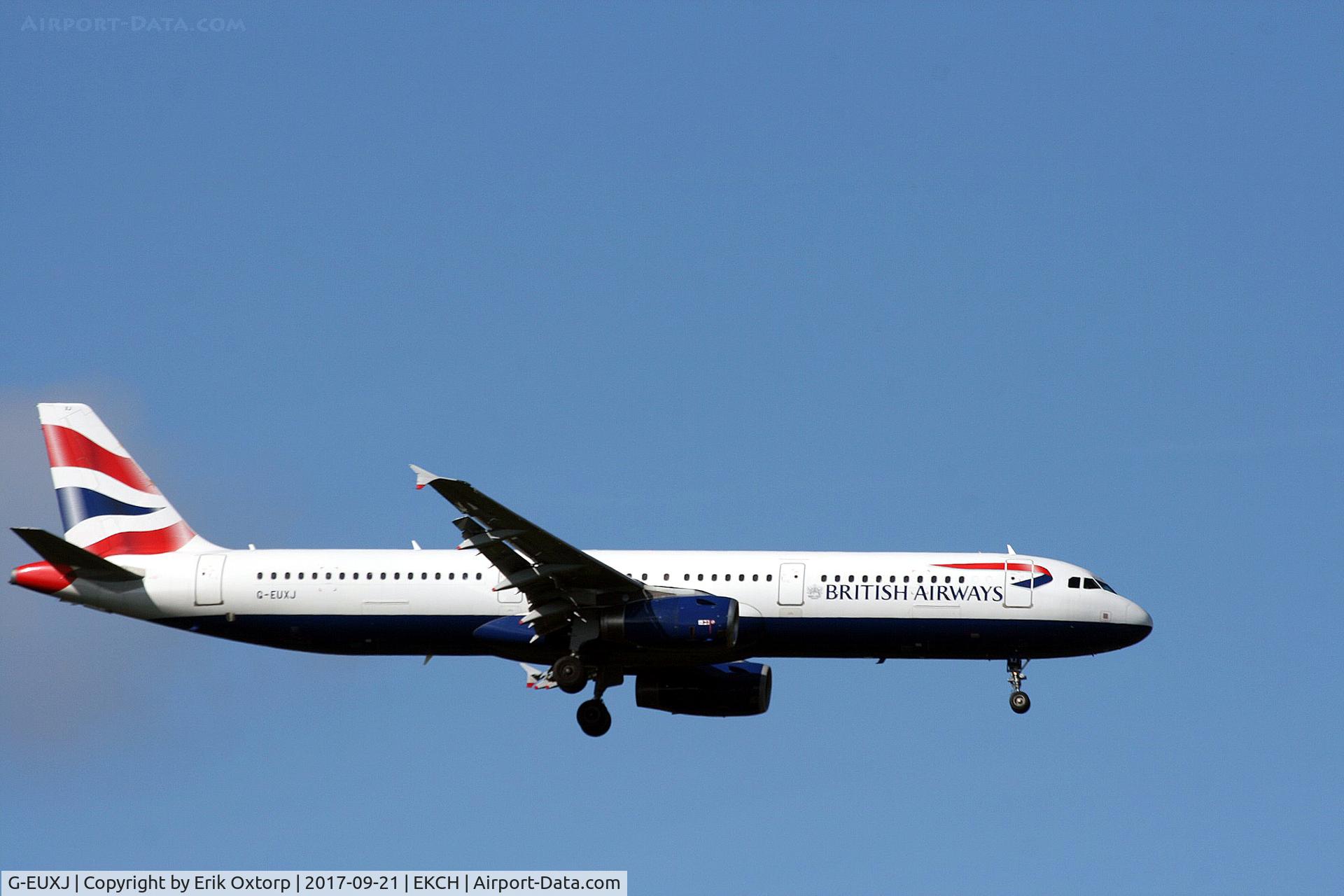 G-EUXJ, 2007 Airbus A321-231 C/N 3081, G-EUXJ landing rw 04L