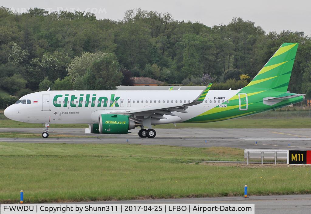 F-WWDU, 2017 Airbus A320-251N C/N 7587, C/n 7586 - To be PK-GTD