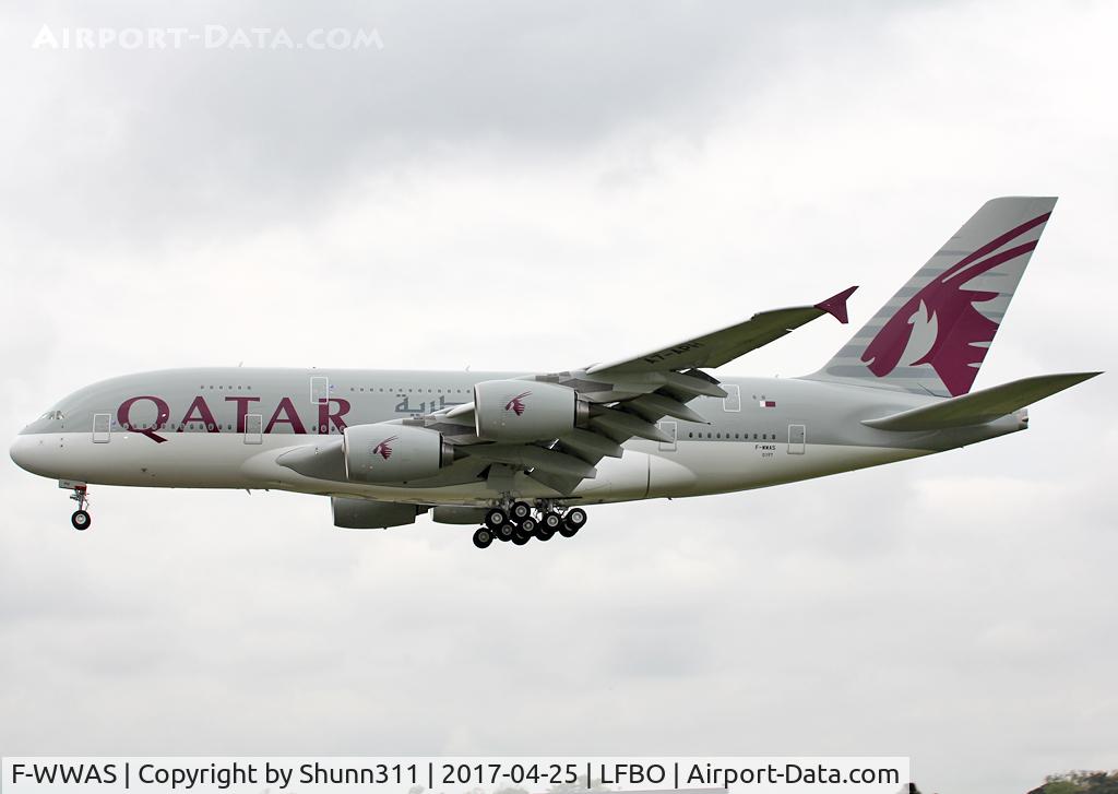 F-WWAS, 2016 Airbus A380-861 C/N 0197, C/n 0197 - To be A7-APH