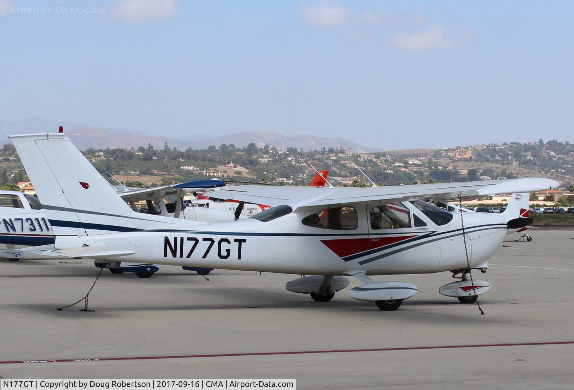 N177GT, 1973 Cessna 177B Cardinal Cardinal C/N 17702052, 1973 Cessna 177B CARDINAL, Lycoming O&VO-360 180 Hp, cantilever wings, parked on ramp