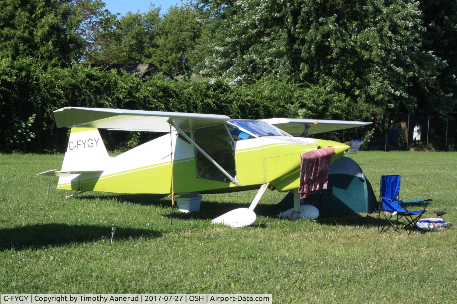 C-FYGY, 1971 Wittman W-8 Tailwind C/N 0102 54, 1971 Wittman W-8 Tailwind, c/n: 0102 54