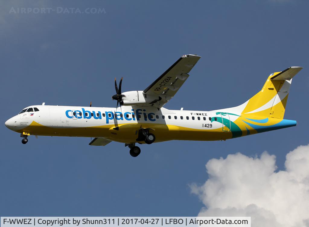 F-WWEZ, 2017 ATR 72-600 C/N 1429, C/n 1429 - To be RP-C7284