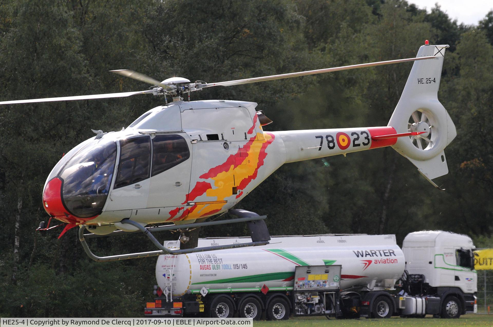 HE25-4, Eurocopter EC-120B Colibri C/N 1166, Patrulla ASPA at the Sanicole Airshow 2017.