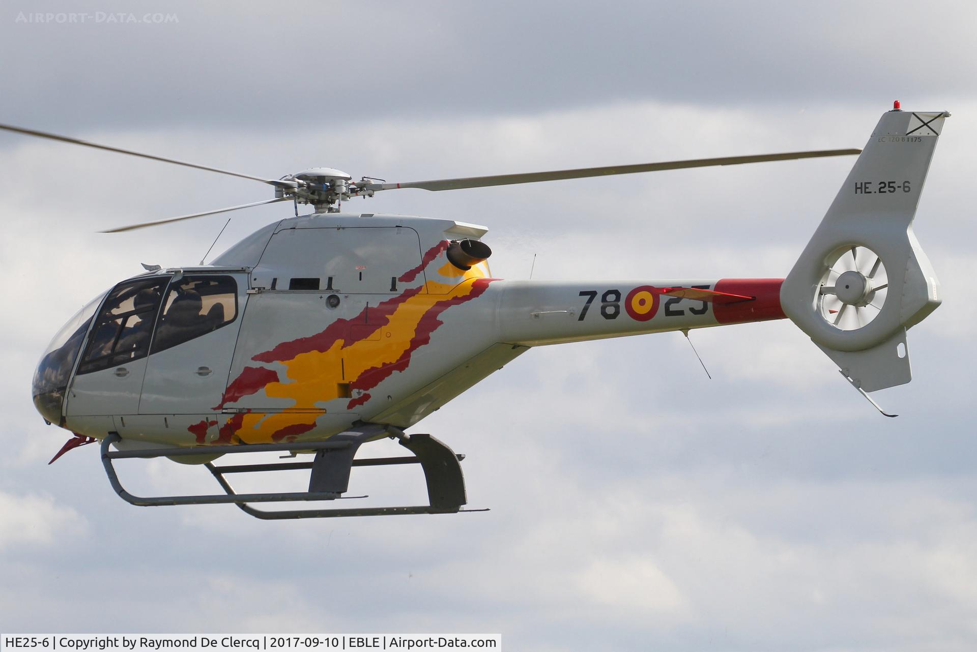 HE25-6, Eurocopter EC-120B Colibri C/N 1175, Patrulla ASPA at the Sanicole Airshow 2017.