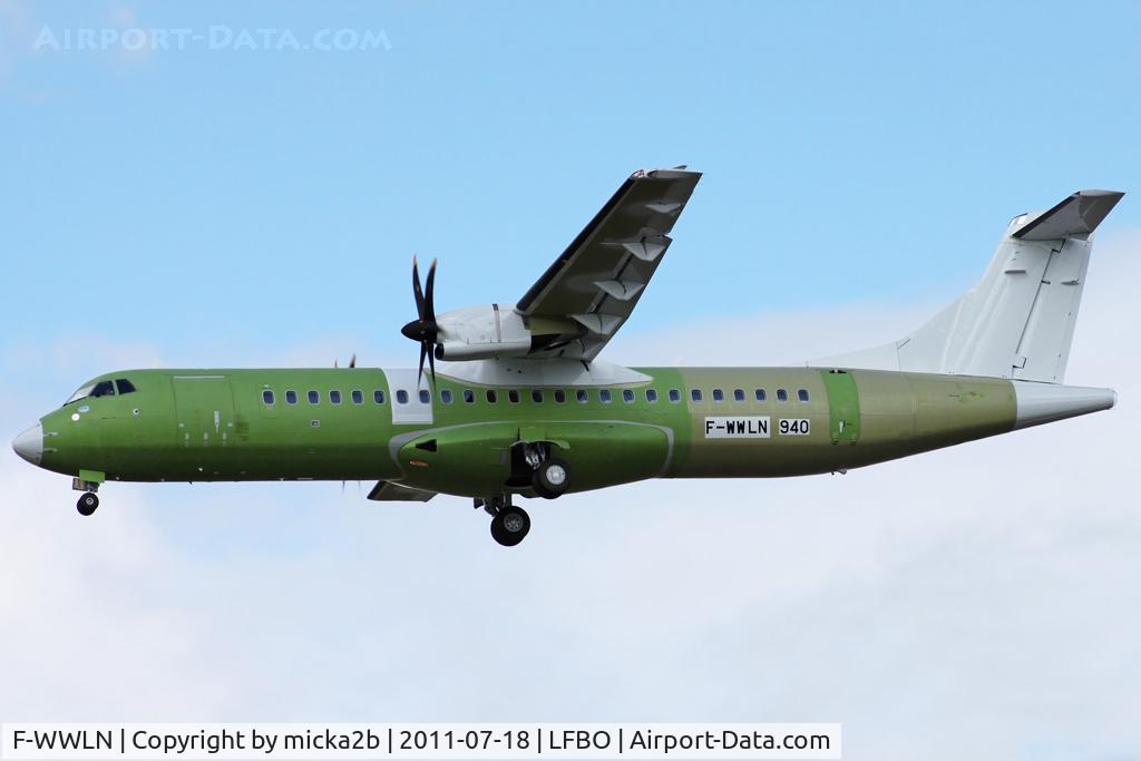 F-WWLN, 2011 ATR 72-600 C/N 940, Landing