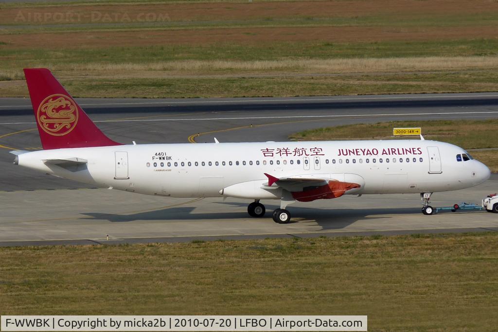 F-WWBK, 2010 Airbus A320-214 C/N 4401, Taxiing