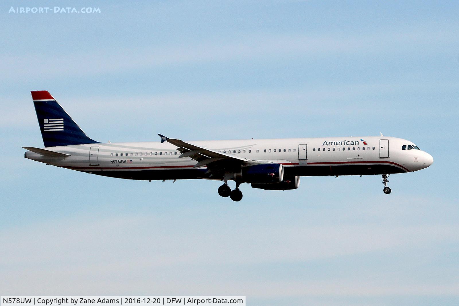 N578UW, 2014 Airbus A321-231 C/N 6035, At DFW Airport