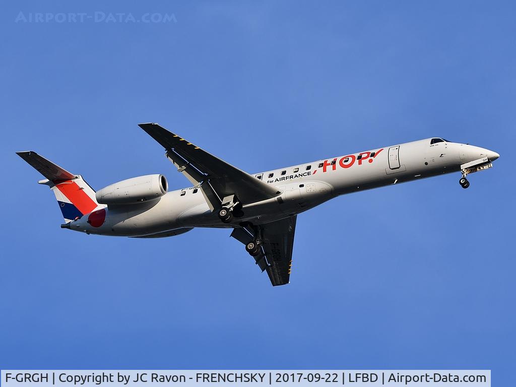 F-GRGH, 1999 Embraer EMB-145EU (ERJ-145EU) C/N 145120, HOP! A53546 from Strasbourg (SXB) landing runway 23