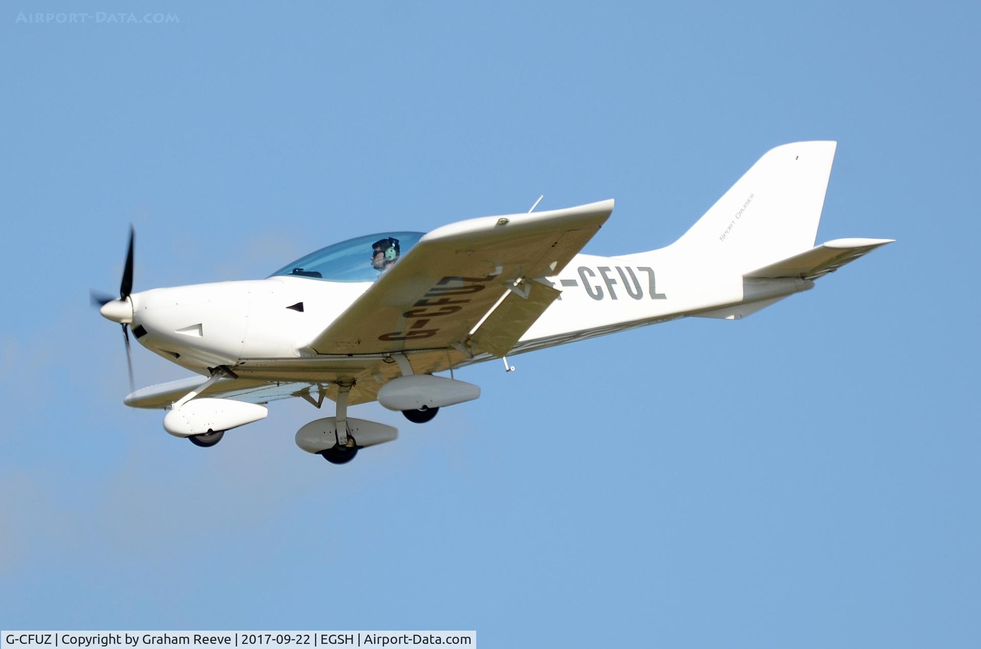 G-CFUZ, 2009 CZAW SportCruiser C/N PFA 338-14664, Landing at Norwich.