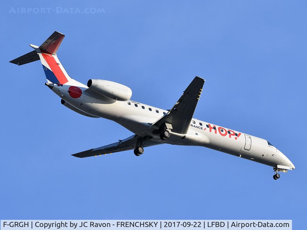 F-GRGH, 1999 Embraer EMB-145EU (ERJ-145EU) C/N 145120, HOP! A53546 from Strasbourg (SXB) landing runway 23