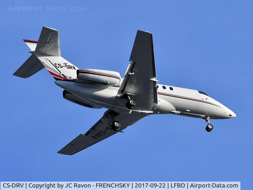 CS-DRV, 2006 Raytheon Hawker 800XP C/N 258825, NJE980P Northolt (NHT) to Bordeaux (BOD) landing runway 23
