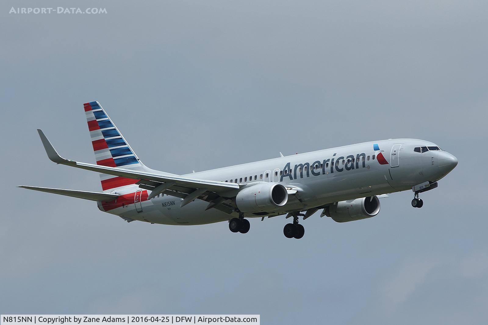 N815NN, 2009 Boeing 737-823 C/N 33208, Arriving at DFW Airport