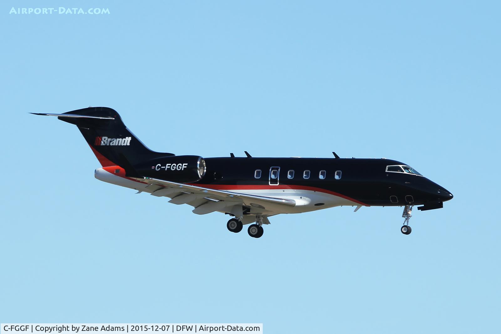 C-FGGF, 2012 Bombardier Challenger 300 (BD-100-1A10) C/N 20381, Arriving at DFW Airport