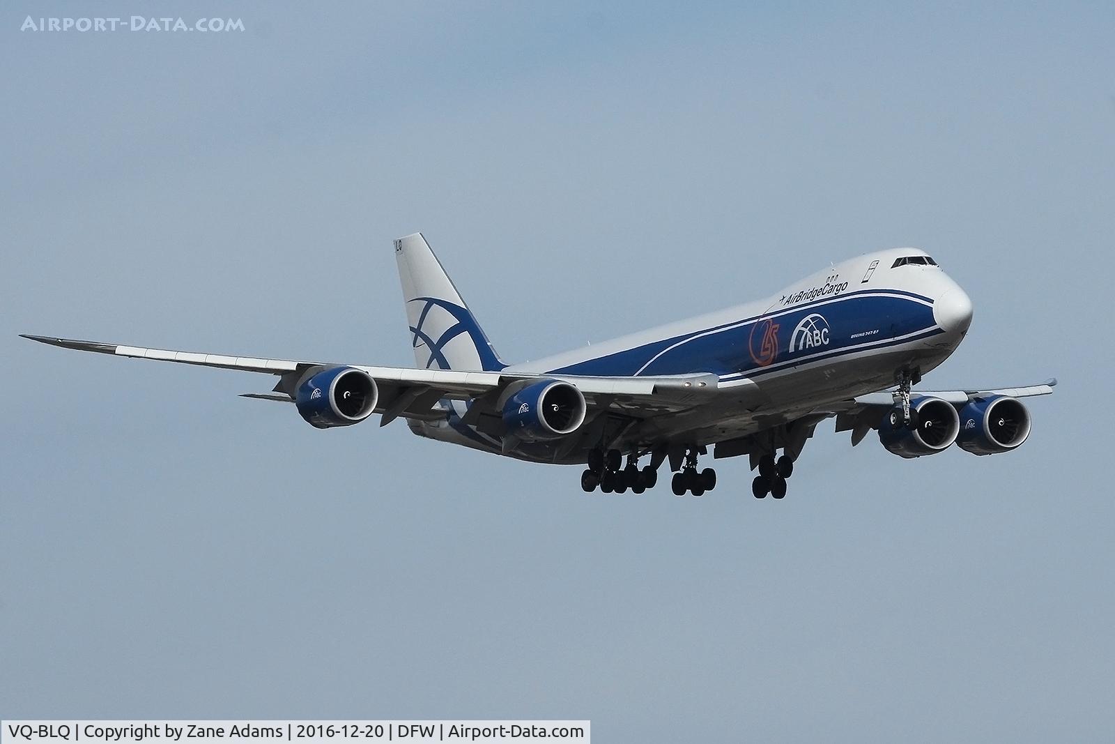 VQ-BLQ, 2011 Boeing 747-8HVF/SCD C/N 37581, Arriving at DFW Airport