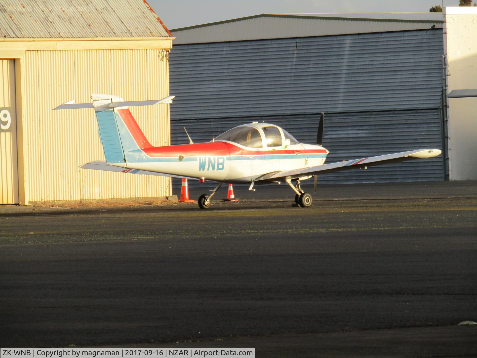 ZK-WNB, Piper PA-38-112 Tomahawk Tomahawk C/N 38-79A0067, on rear apron