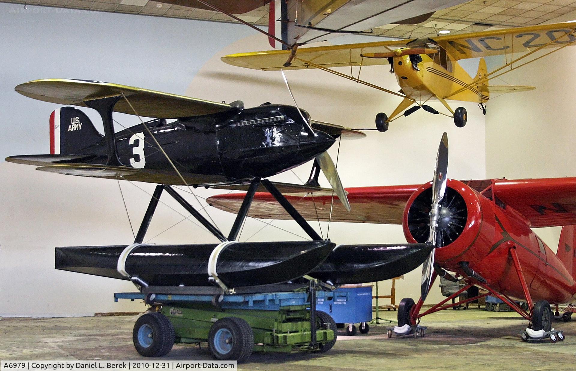A6979, 1925 Curtiss R3C-2 C/N 26-33, In 1925, James H. Doolittle flew won the Schneider Trophy Race in this aircraft. The following day, he set a straight course at a world record speed in the same plane.