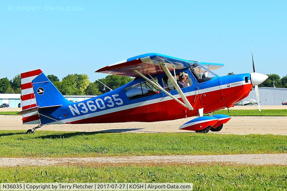 N36035, 1973 Bellanca 8KCAB Decathlon C/N 100-73, At 2017 EAA AirVenture at Oshkosh