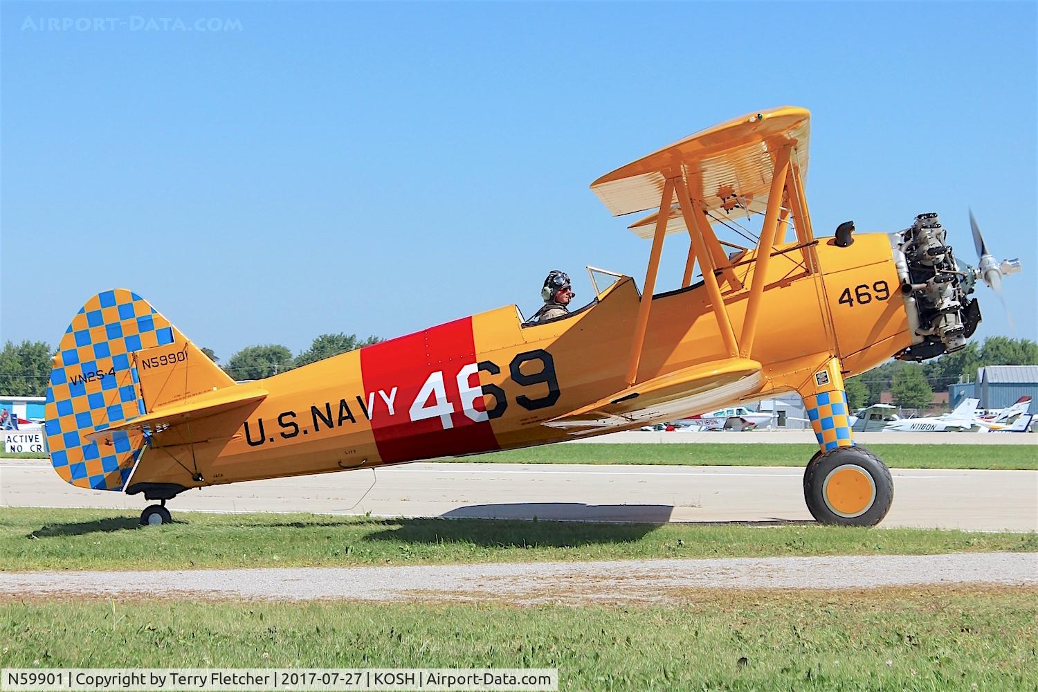 N59901, 1942 Boeing A75N1(PT17) C/N 75-3379, At 2017 EAA AirVenture at Oshkosh