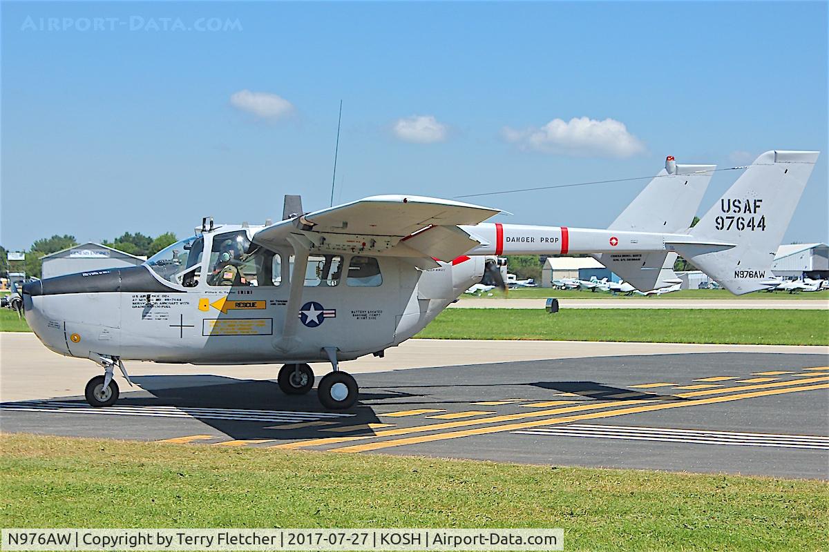 N976AW, 1969 Cessna M337B (O-2A) Super Skymaster C/N 337M-0442 (69-7644), At 2017 EAA AirVenture at Oshkosh - ex 69-7644