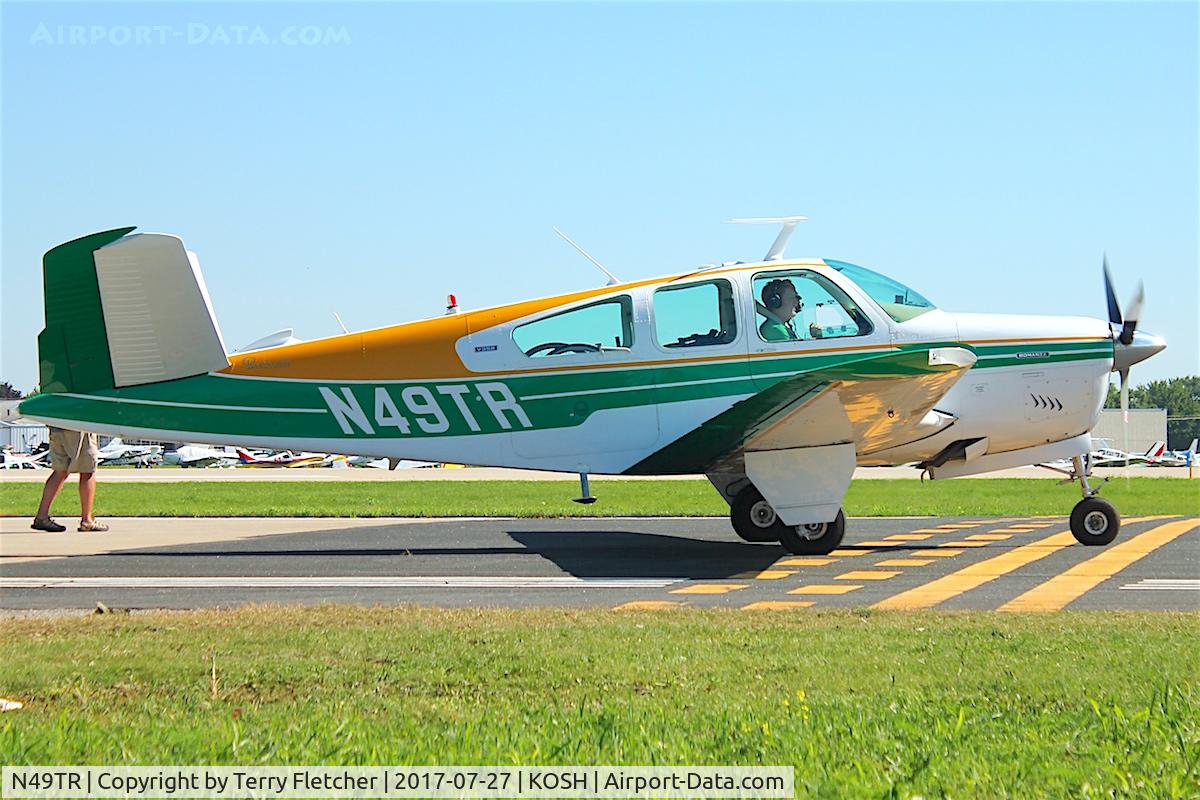 N49TR, 1974 Beech V35B Bonanza C/N D-9628, At 2017 EAA AirVenture at Oshkosh