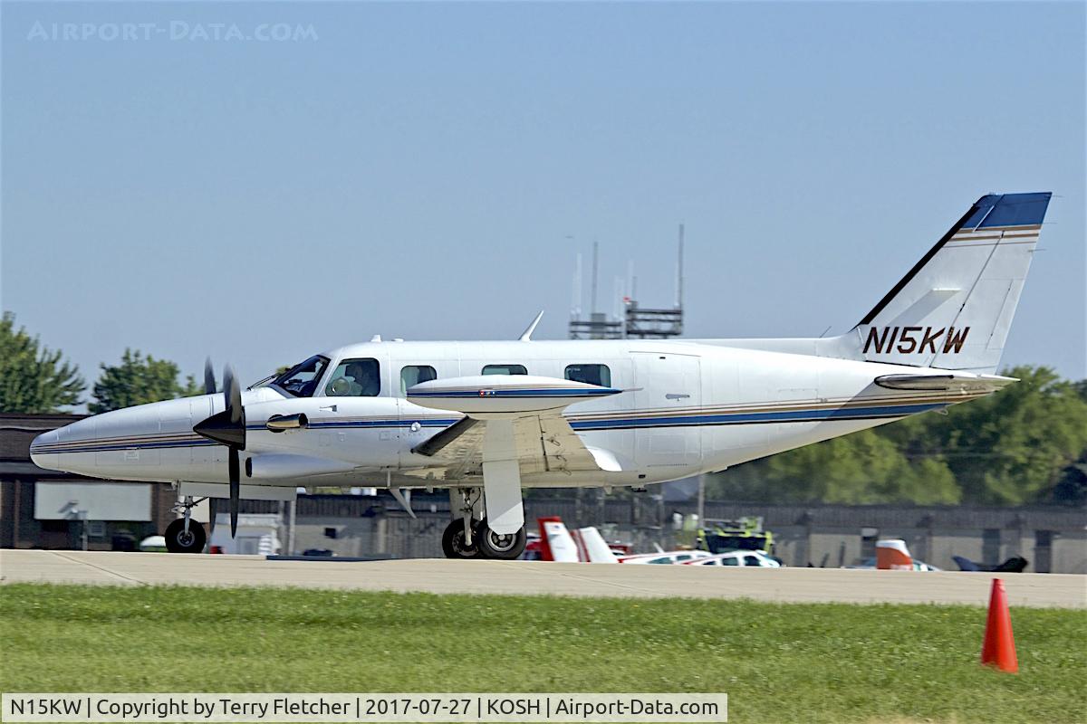 N15KW, 1981 Piper PA-31T2 Cheyenne IIXL C/N 31T-8166014, At 2017 EAA AirVenture at Oshkosh