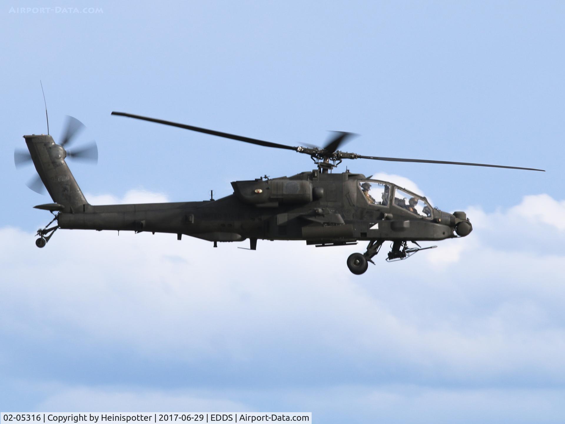 02-05316, Boeing AH-64D Longbow Apache C/N PVD316, 02-05316 at Stuttgart Airport.