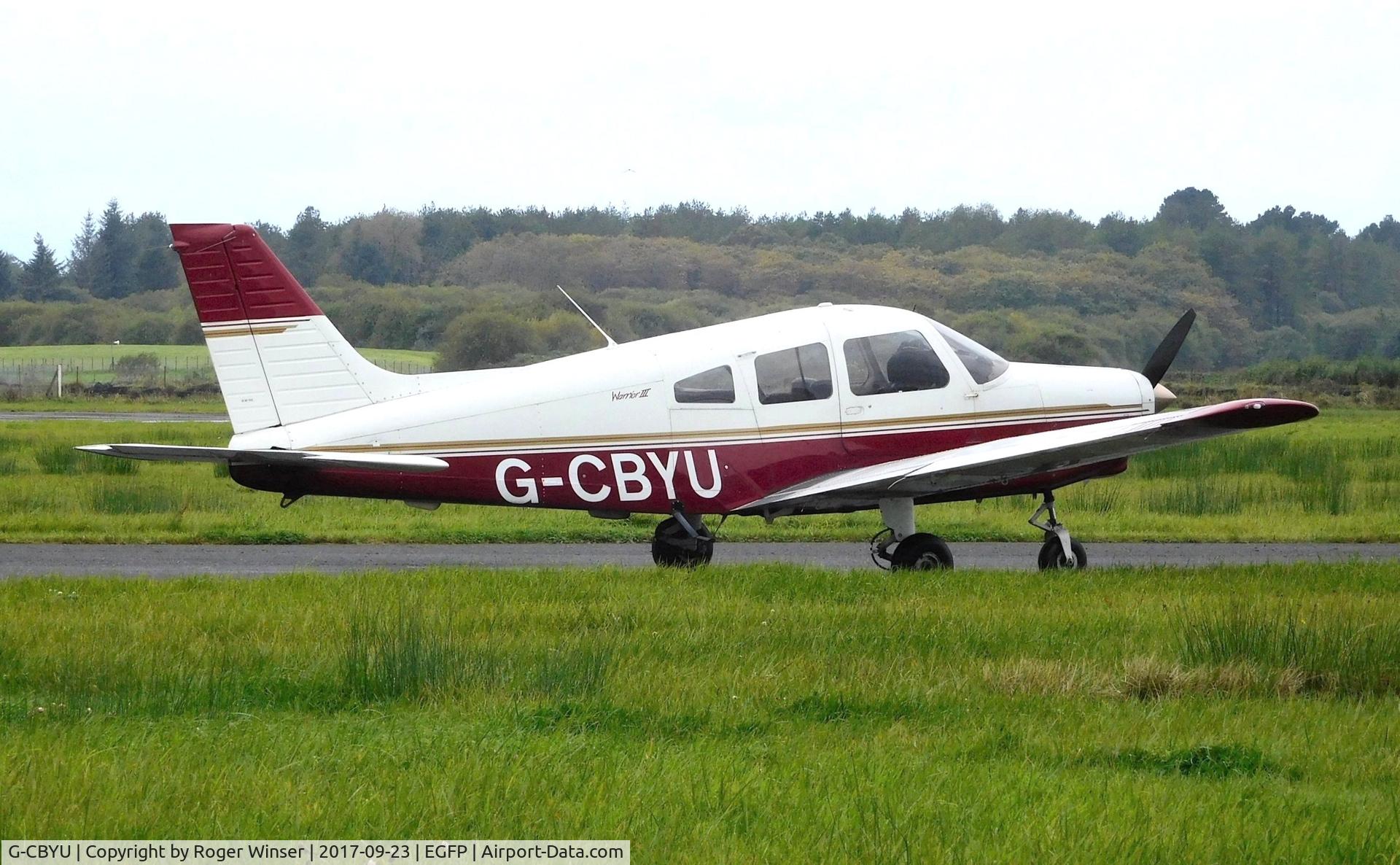 G-CBYU, 2002 Piper PA-28-161 Cherokee Warrior II C/N 2842173, Visiting Warrior III.