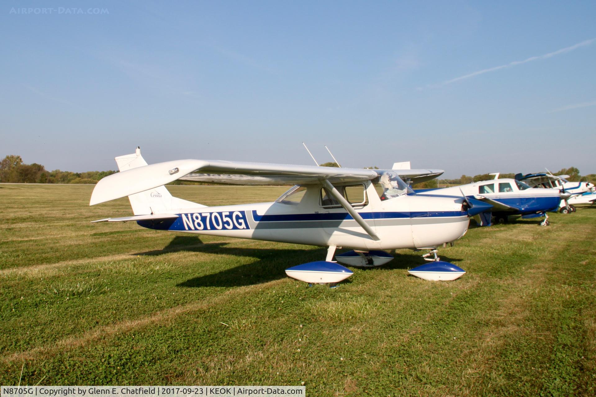 N8705G, 1966 Cessna 150F C/N 15062805, In for the pancakes