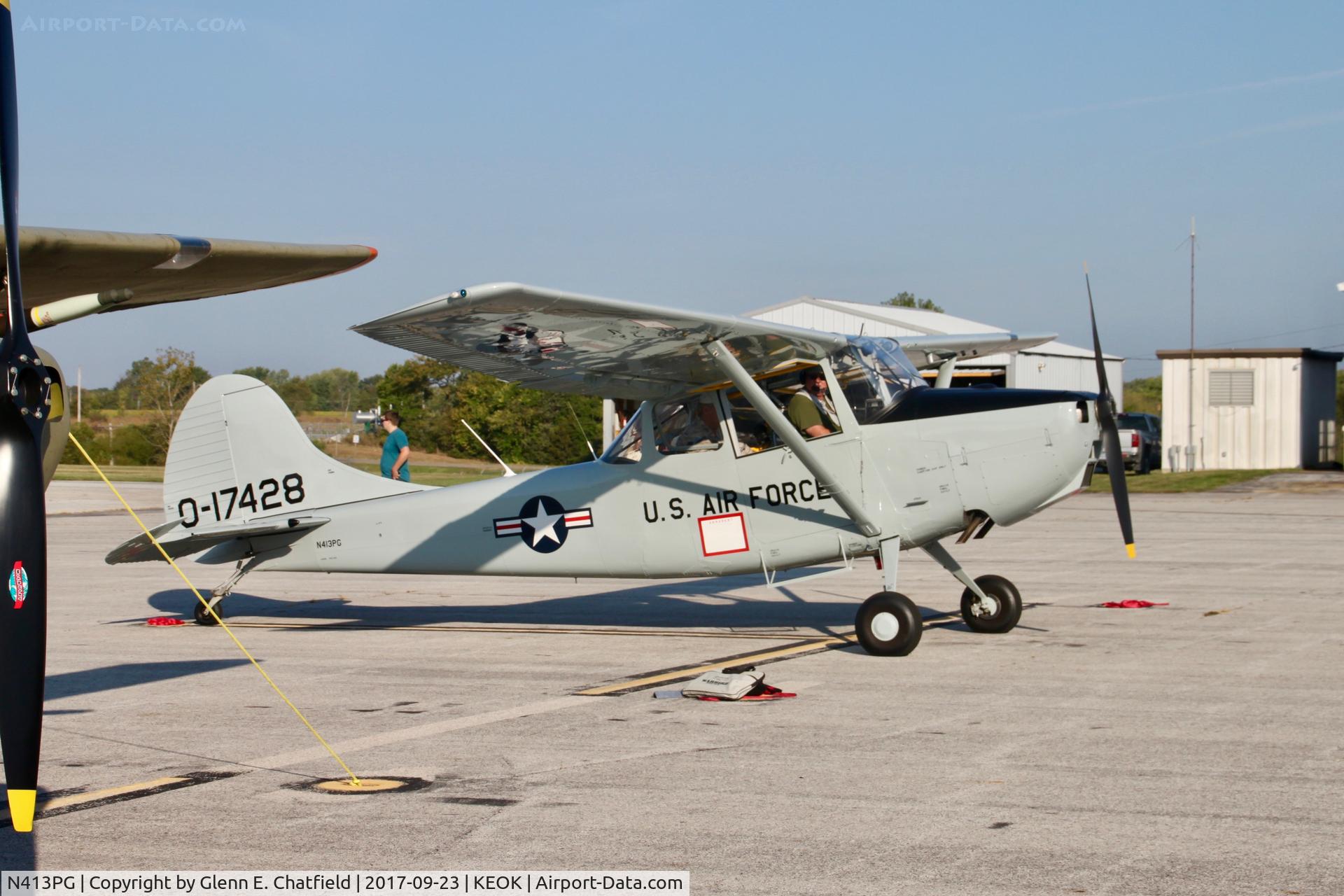 N413PG, Cessna 305A C/N 22167, Preparing to taxi