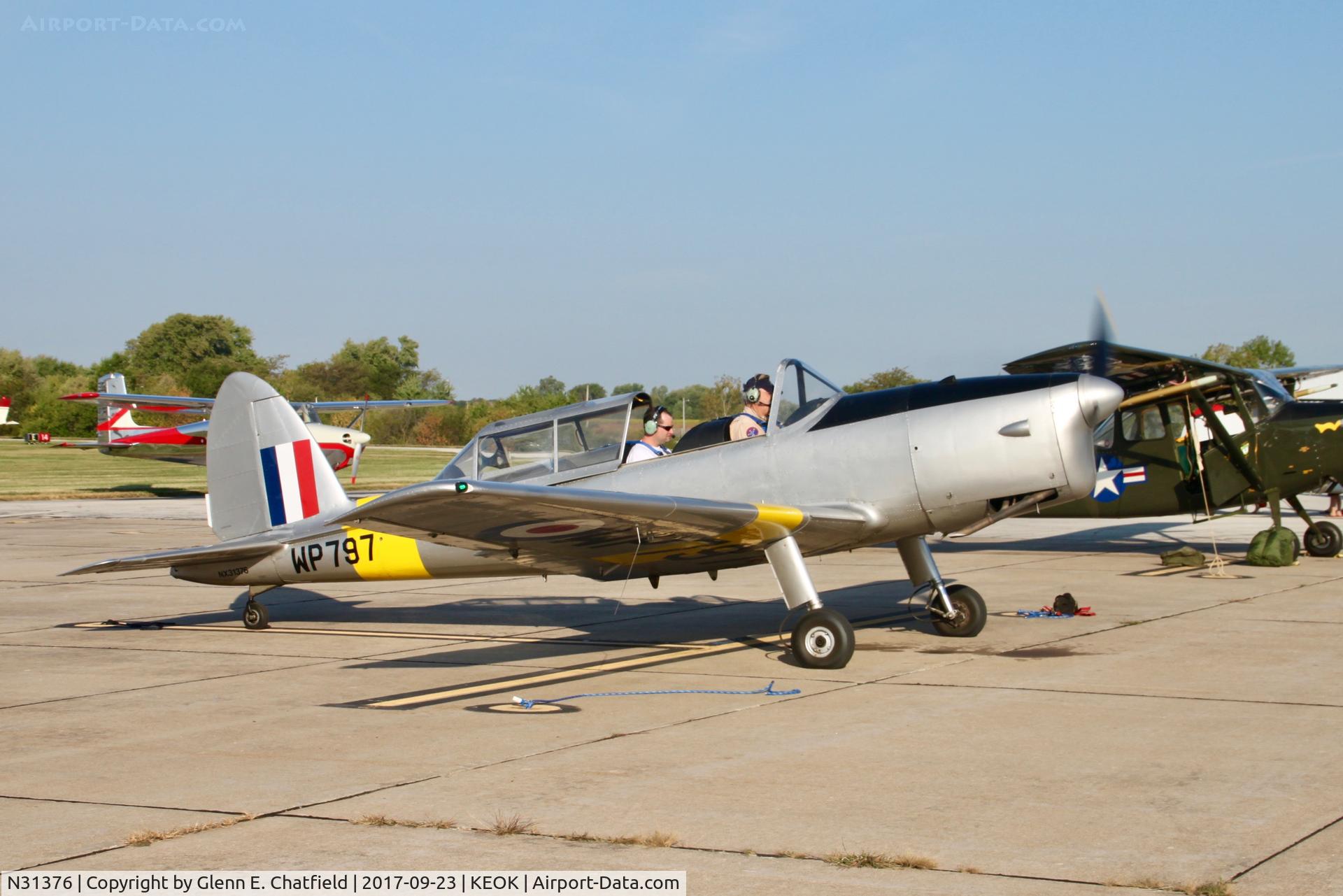 N31376, 1951 De Havilland DHC-1 Chipmunk T.10 C/N C1/0689 (DHB-580?), In for the pancakes