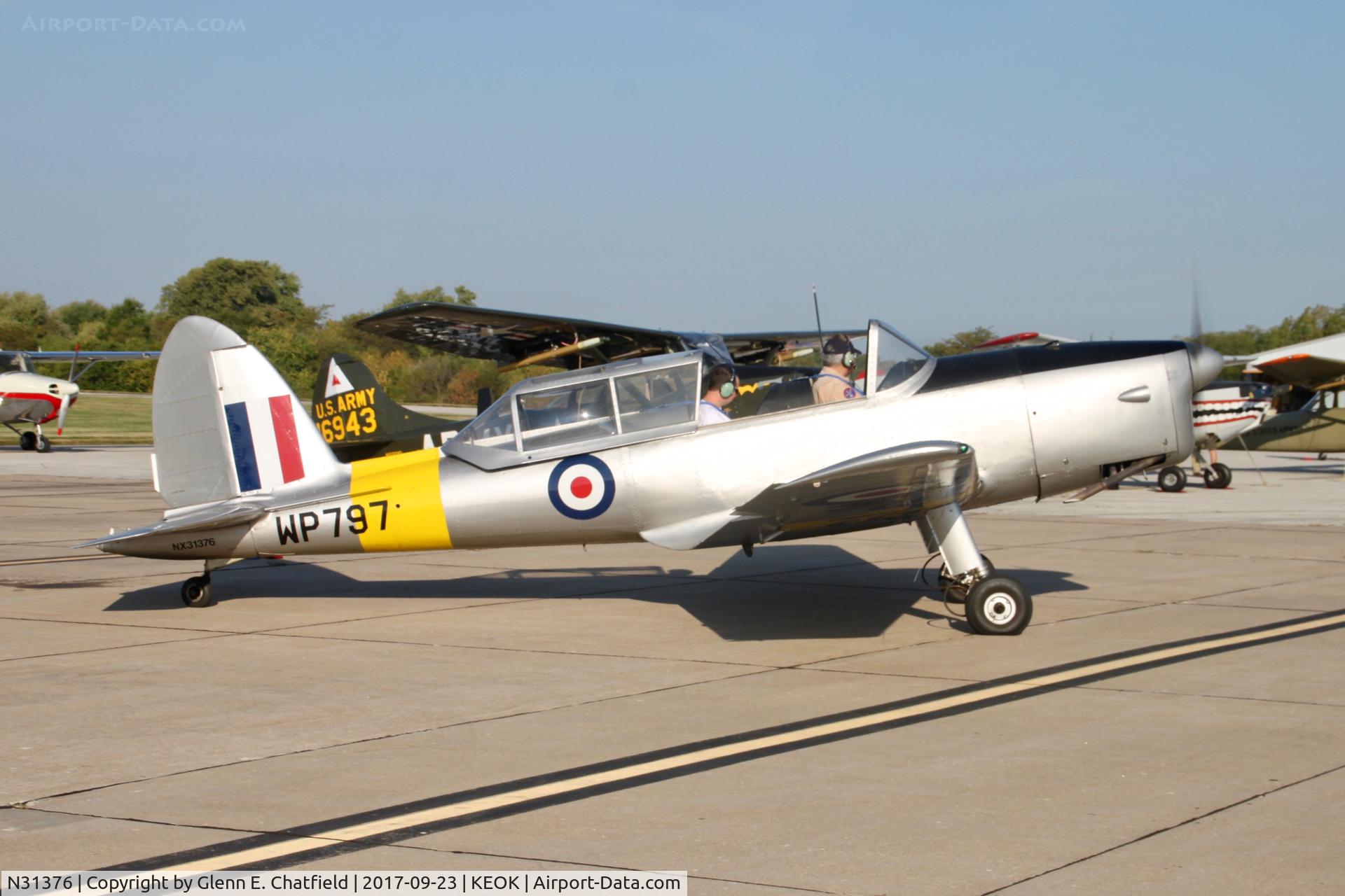 N31376, 1951 De Havilland DHC-1 Chipmunk T.10 C/N C1/0689 (DHB-580?), In for the pancakes