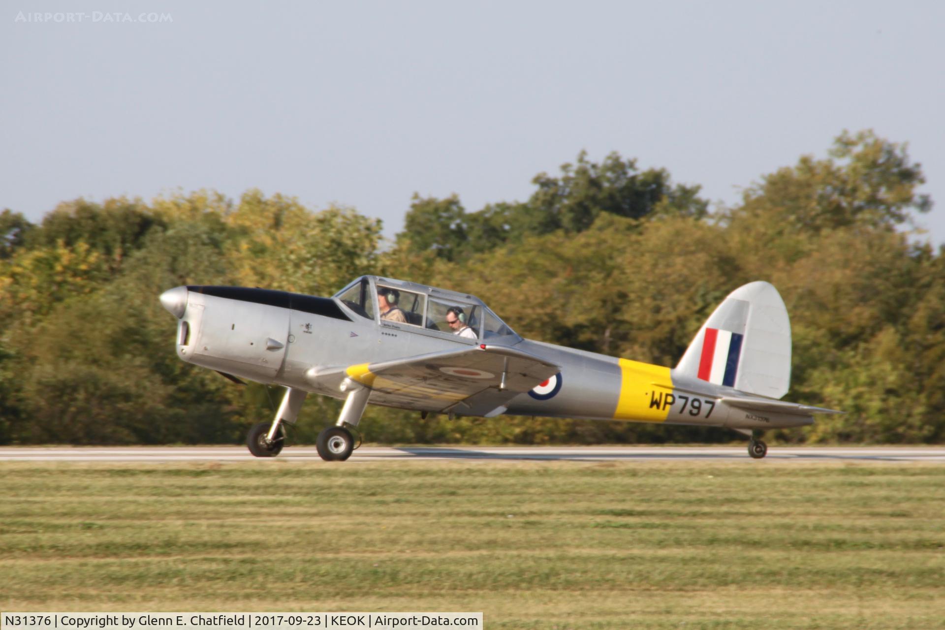 N31376, 1951 De Havilland DHC-1 Chipmunk T.10 C/N C1/0689 (DHB-580?), In for the pancakes