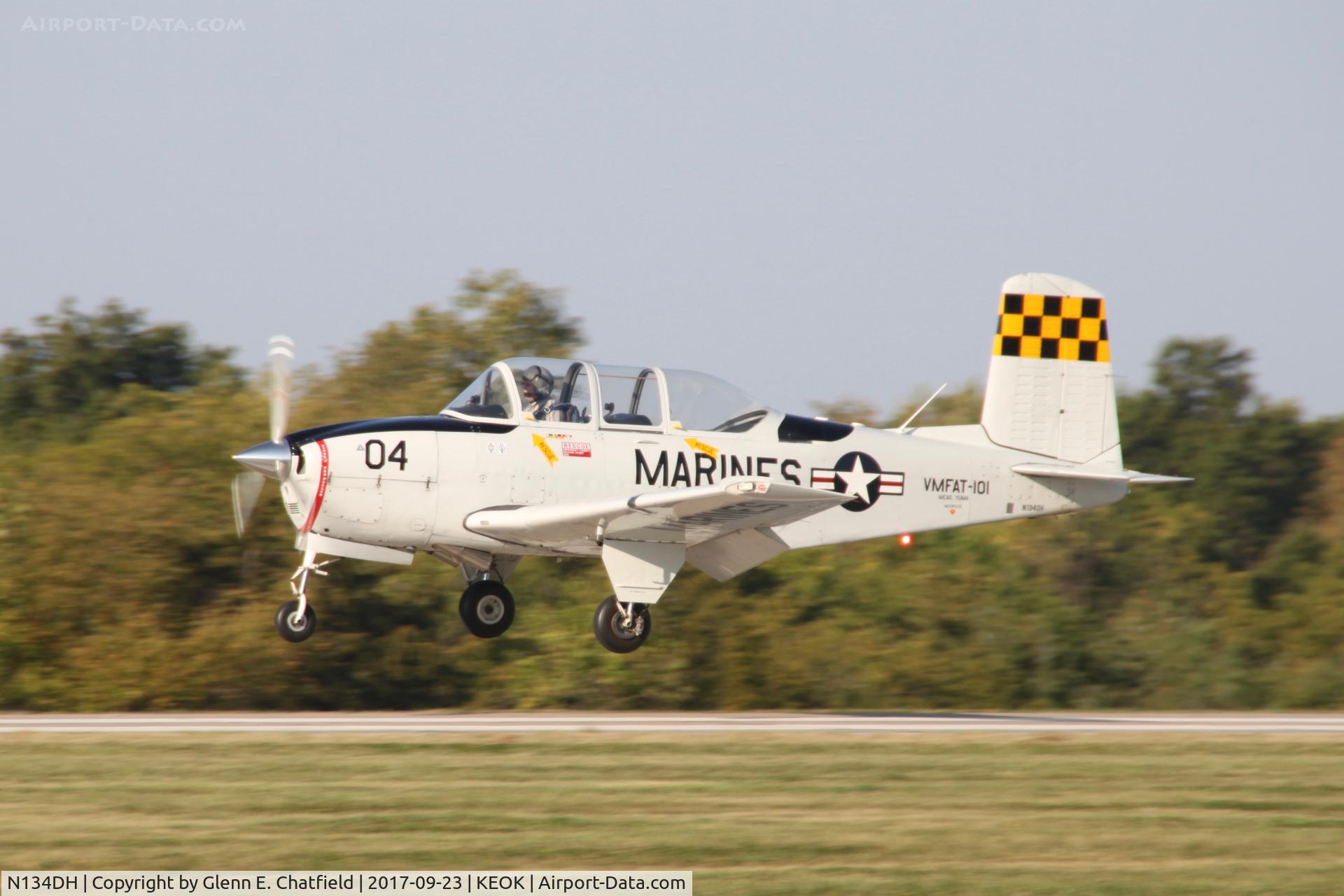 N134DH, 1953 Beech (CCF) T-34A (A45) Mentor C/N CCF34-78, At the L-Bird Fly-In