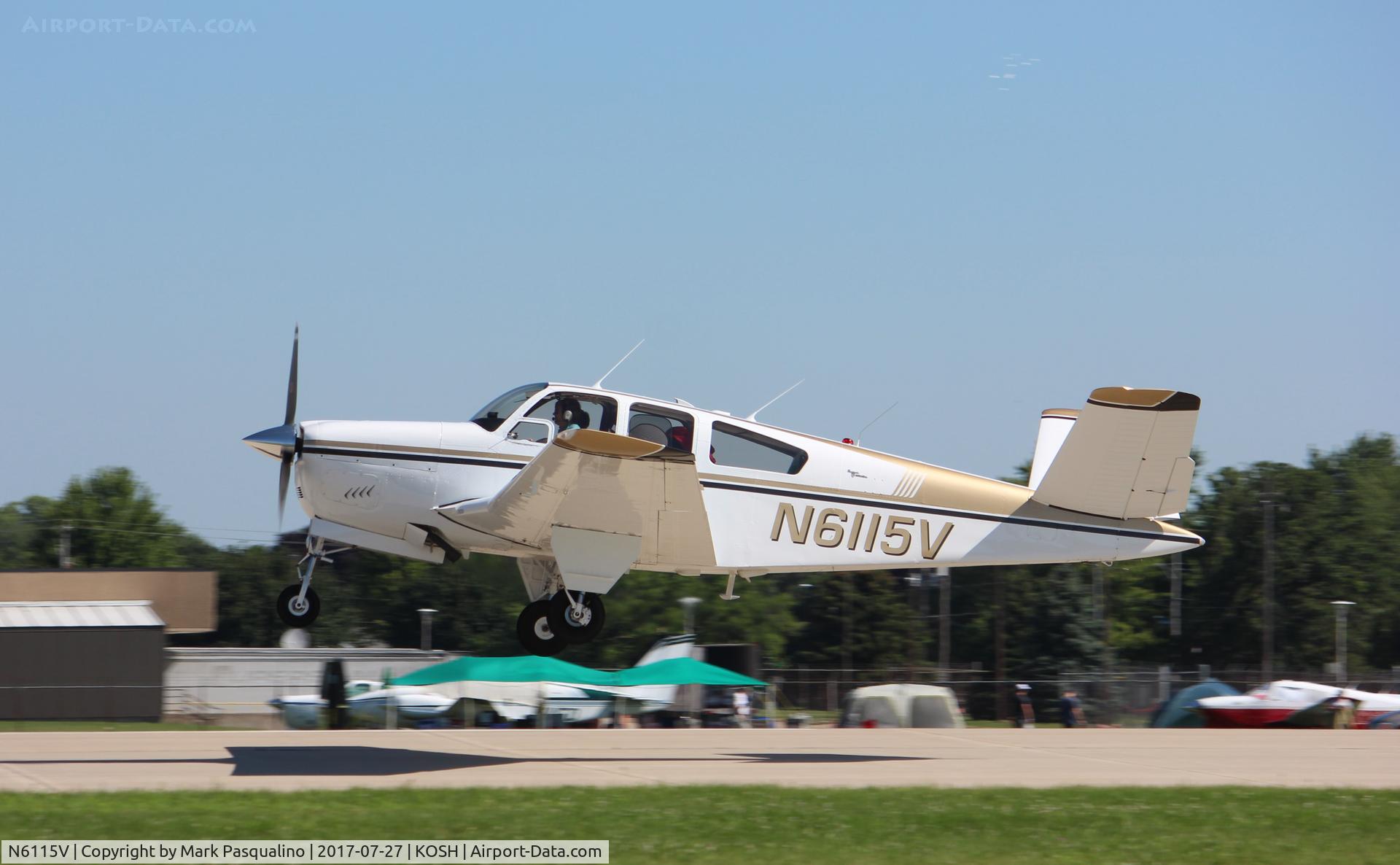 N6115V, 1965 Beech S35 Bonanza C/N D-7781, Beech S35