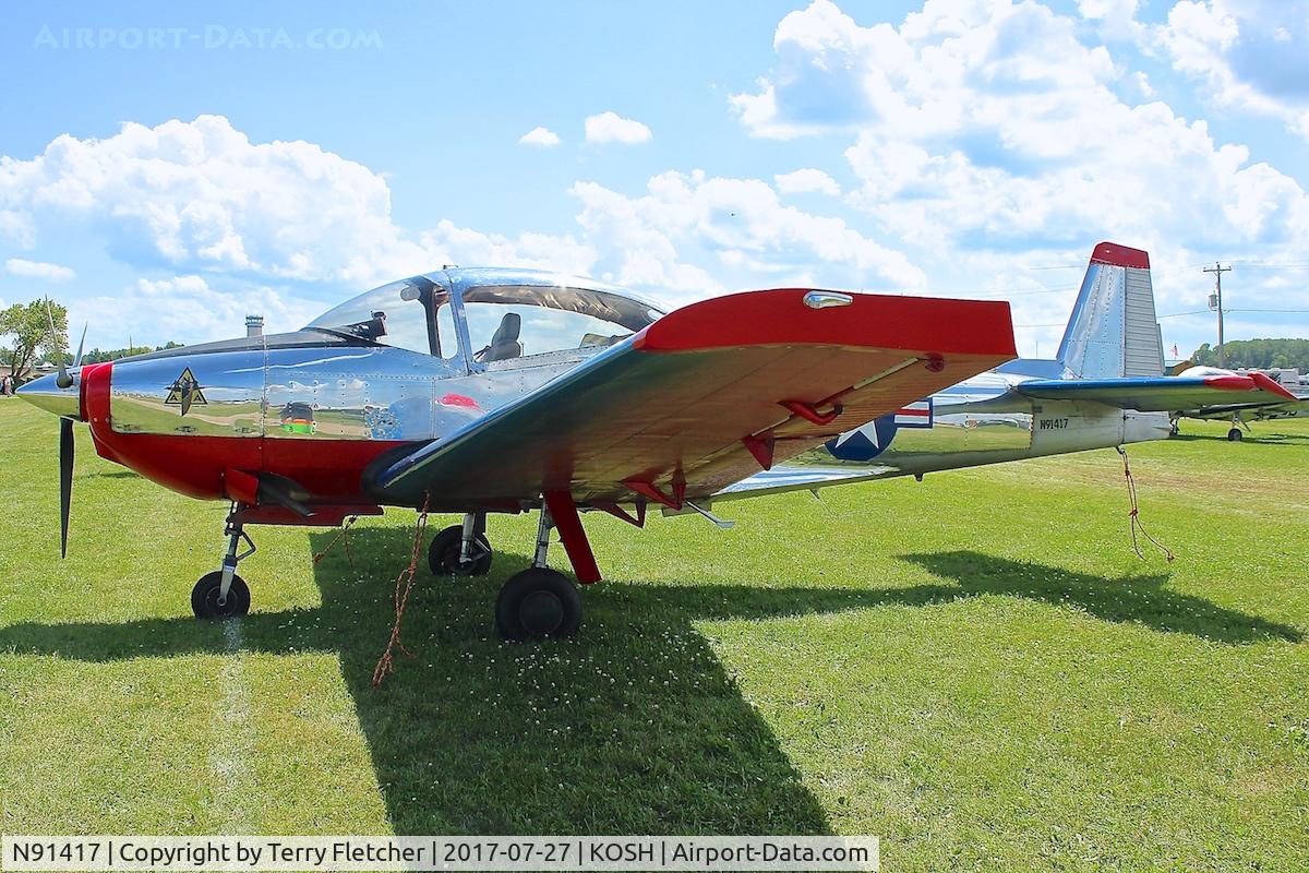 N91417, 1946 North American Navion C/N NAV-4-254, At 2017 EAA AirVenture at Oshkosh