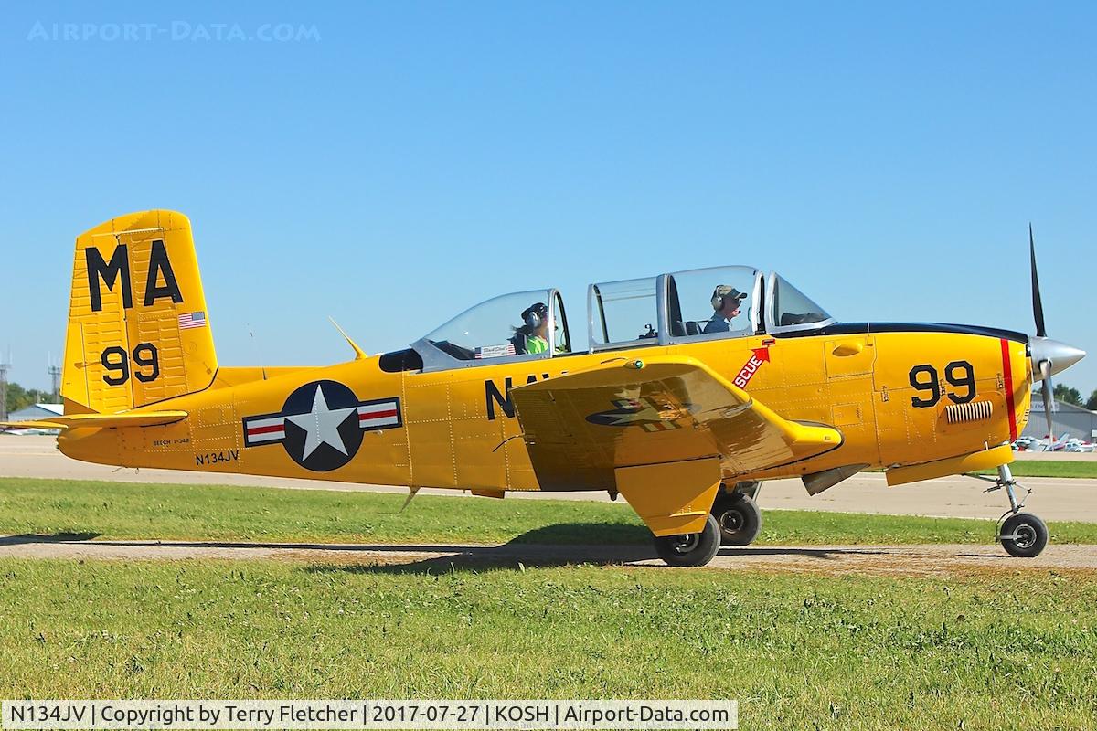 N134JV, 1957 Beech D-45 Mentor C/N BG-345DC, At 2017 EAA AirVenture at Oshkosh