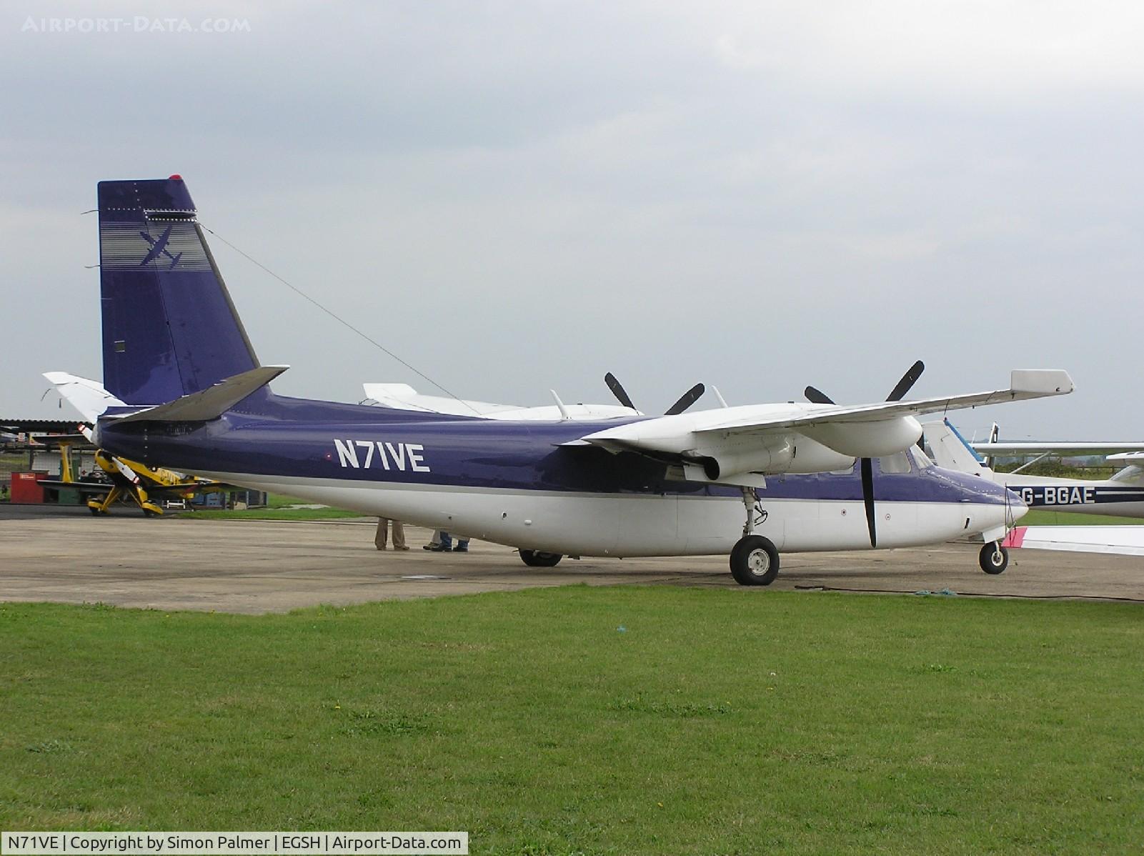 N71VE, 1972 Aero Commander 690 C/N 11043, Commander at Conington