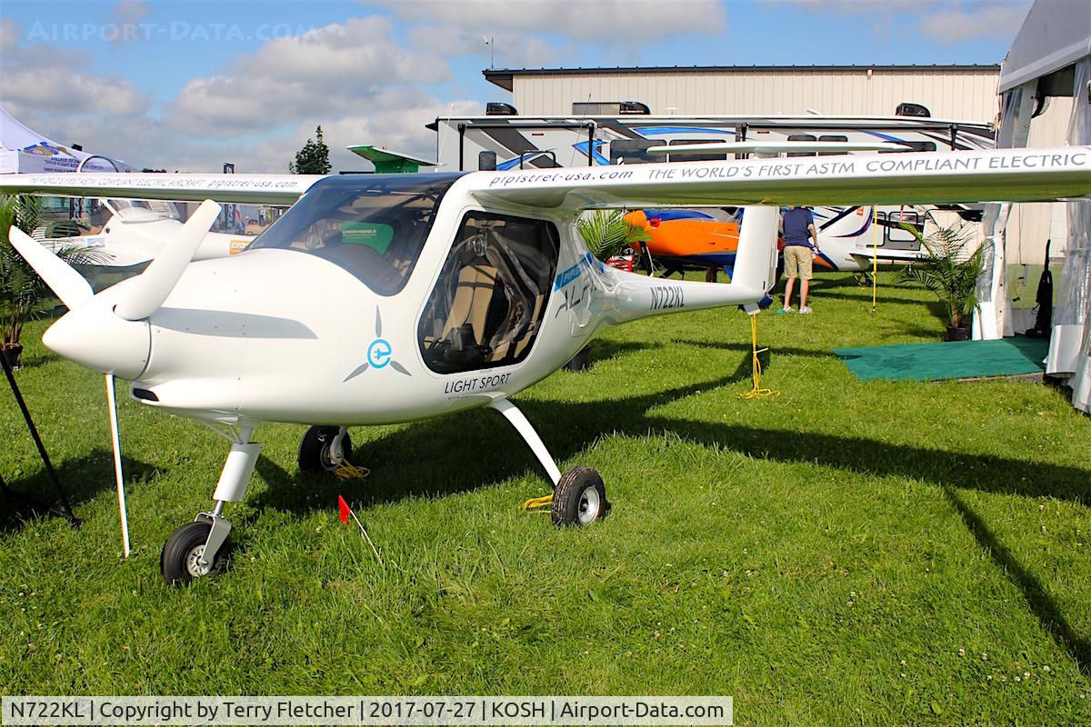 N722KL, 2017 Pipistrel Alpha Electro C/N 831 AE 60, At 2017 EAA AirVenture at Oshkosh