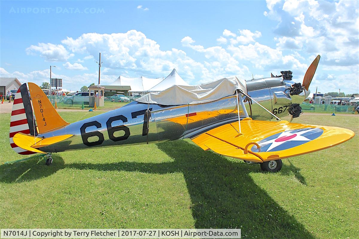N7014J, 1942 Ryan Aeronautical ST3KR C/N 1876, At 2017 EAA AirVenture at Oshkosh - ex USAAC 41-20667