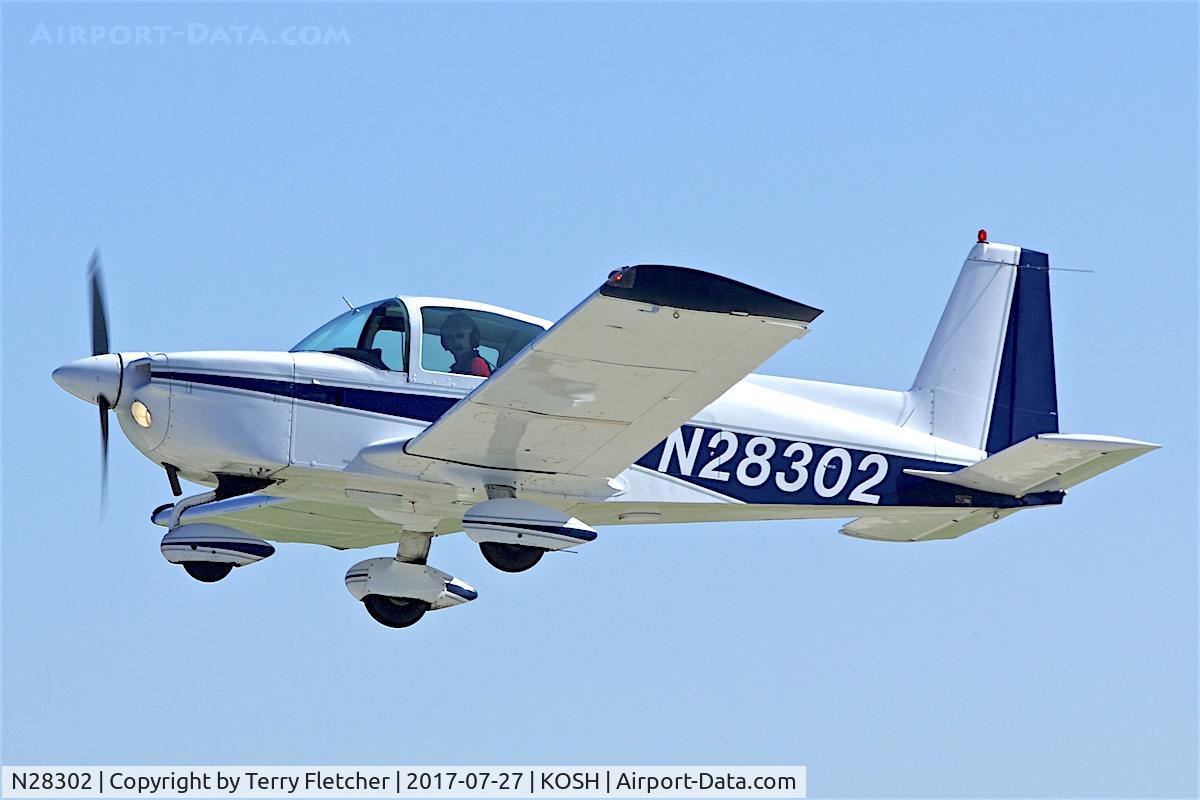 N28302, 1977 Grumman American AA-5B Tiger C/N AA5B0539, At 2017 EAA AirVenture at Oshkosh