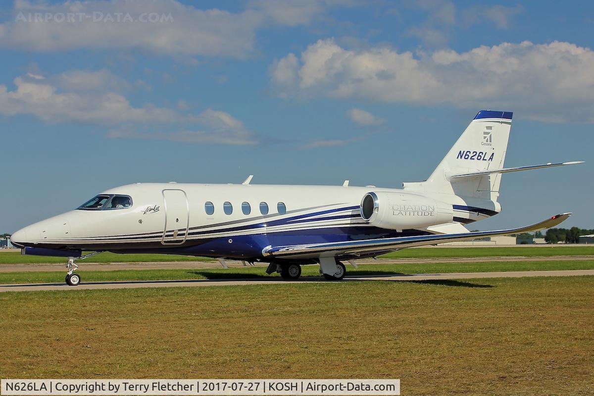 N626LA, 2016 Cessna 680A Citation Latitude C/N 680A-0026, At 2017 EAA AirVenture at Oshkosh