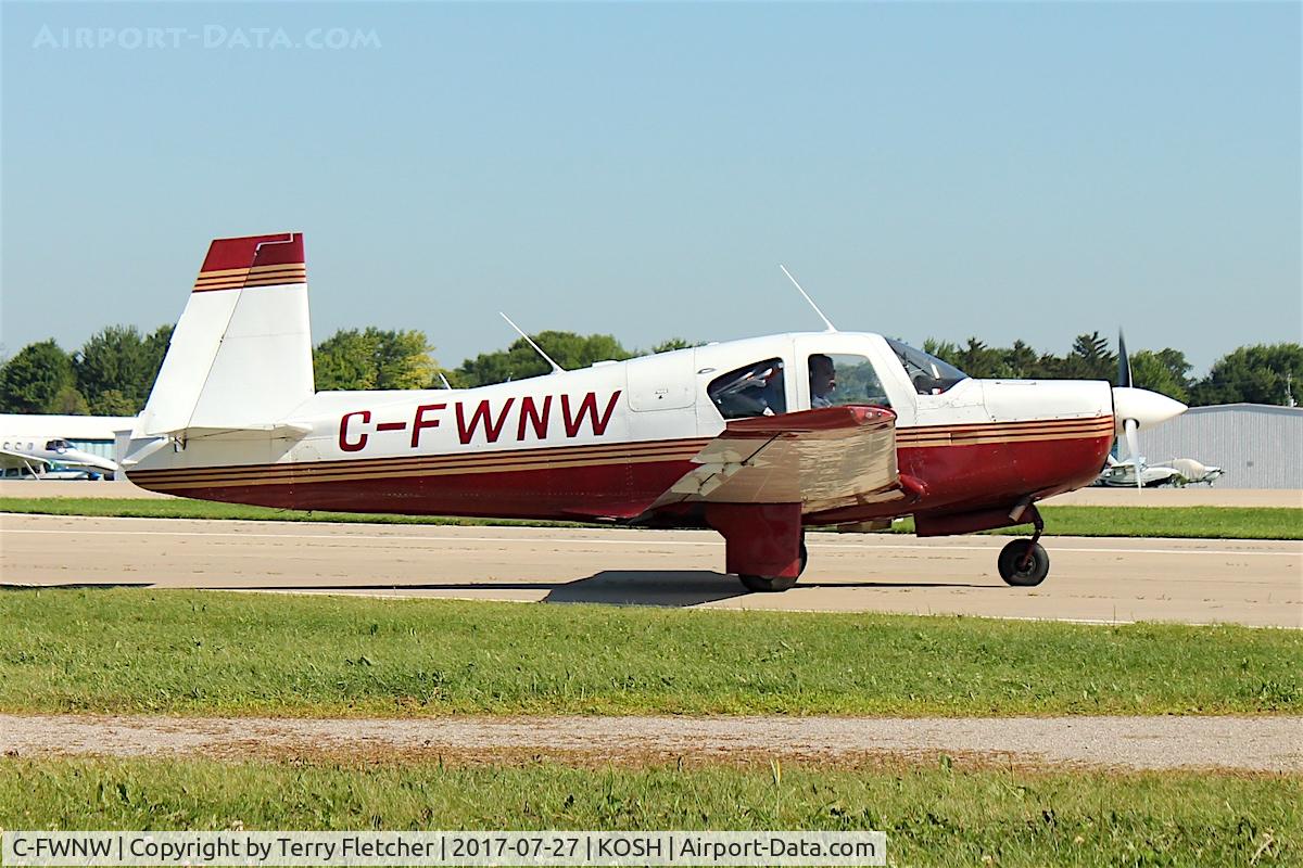 C-FWNW, 1964 Mooney M20D Master C/N 249, At 2017 EAA AirVenture at Oshkosh